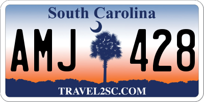 SC license plate AMJ428