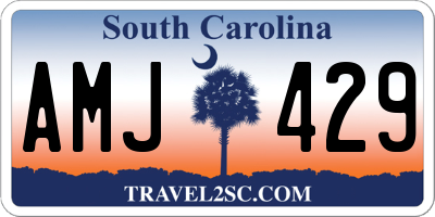 SC license plate AMJ429