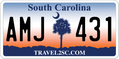SC license plate AMJ431
