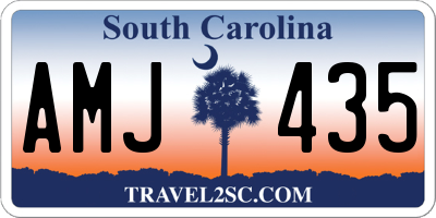 SC license plate AMJ435