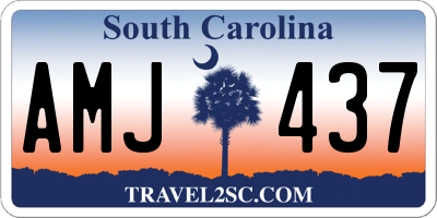 SC license plate AMJ437
