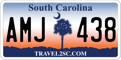 SC license plate AMJ438