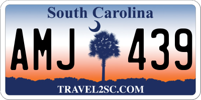 SC license plate AMJ439