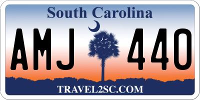 SC license plate AMJ440