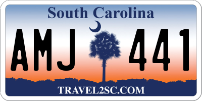 SC license plate AMJ441