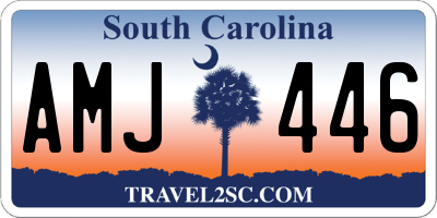 SC license plate AMJ446