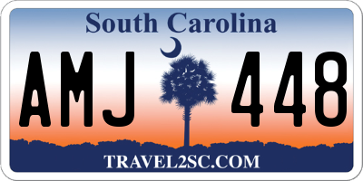 SC license plate AMJ448