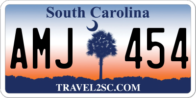 SC license plate AMJ454