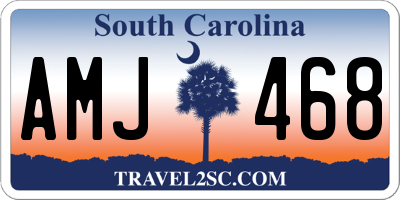 SC license plate AMJ468