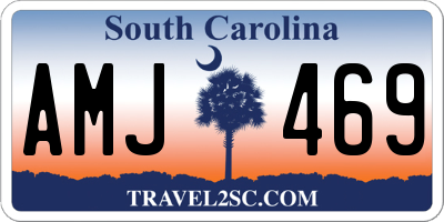 SC license plate AMJ469