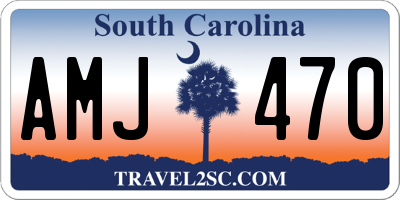 SC license plate AMJ470
