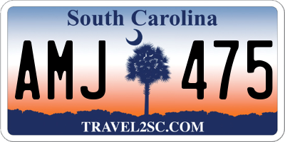 SC license plate AMJ475