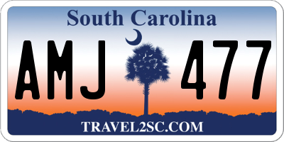 SC license plate AMJ477
