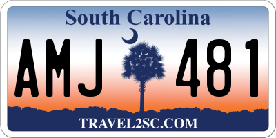 SC license plate AMJ481
