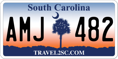 SC license plate AMJ482