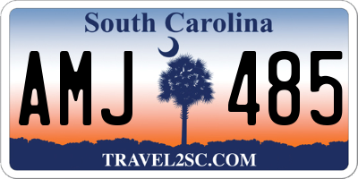 SC license plate AMJ485