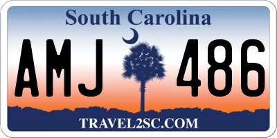 SC license plate AMJ486