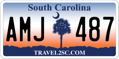 SC license plate AMJ487