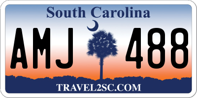 SC license plate AMJ488
