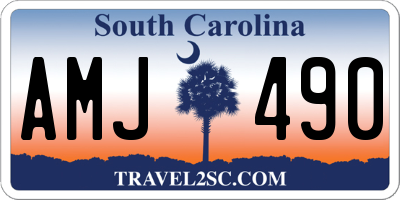 SC license plate AMJ490