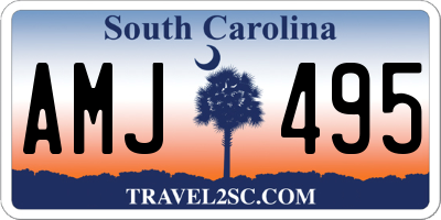 SC license plate AMJ495