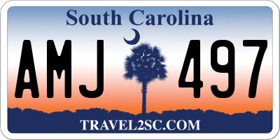 SC license plate AMJ497