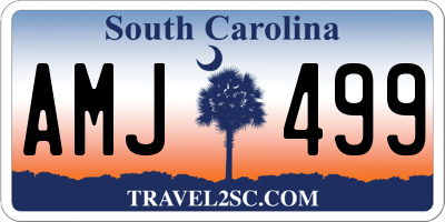 SC license plate AMJ499
