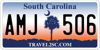 SC license plate AMJ506