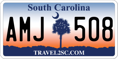 SC license plate AMJ508