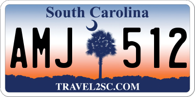 SC license plate AMJ512