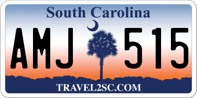 SC license plate AMJ515