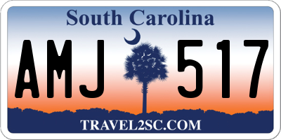 SC license plate AMJ517