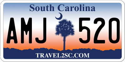 SC license plate AMJ520