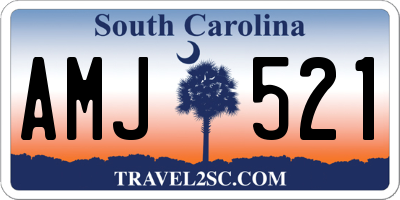 SC license plate AMJ521