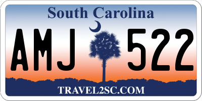 SC license plate AMJ522