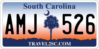 SC license plate AMJ526