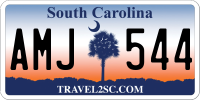 SC license plate AMJ544