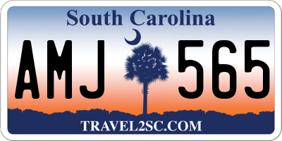 SC license plate AMJ565