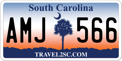 SC license plate AMJ566