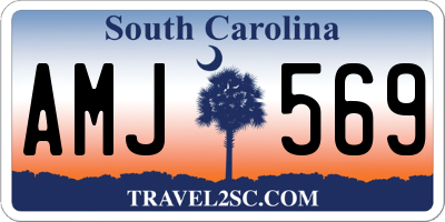 SC license plate AMJ569