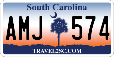 SC license plate AMJ574