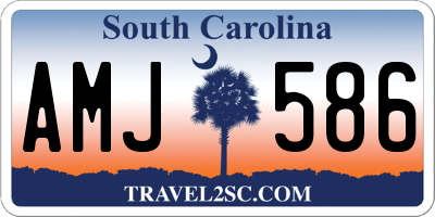 SC license plate AMJ586