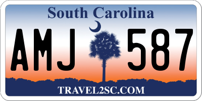 SC license plate AMJ587