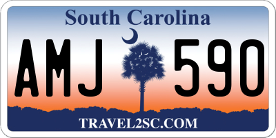 SC license plate AMJ590