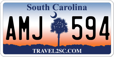 SC license plate AMJ594