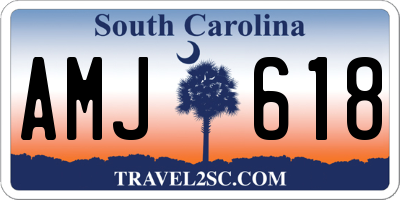 SC license plate AMJ618
