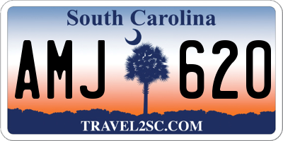 SC license plate AMJ620