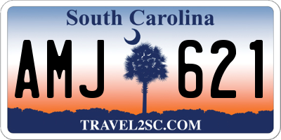 SC license plate AMJ621