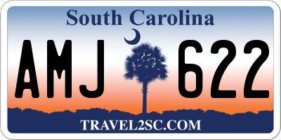 SC license plate AMJ622