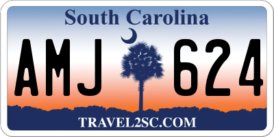 SC license plate AMJ624